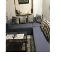 7 Seater L Shape Sofa Cover -3 Pieces - 3+3+Corner Set - Cotton Jersey. 