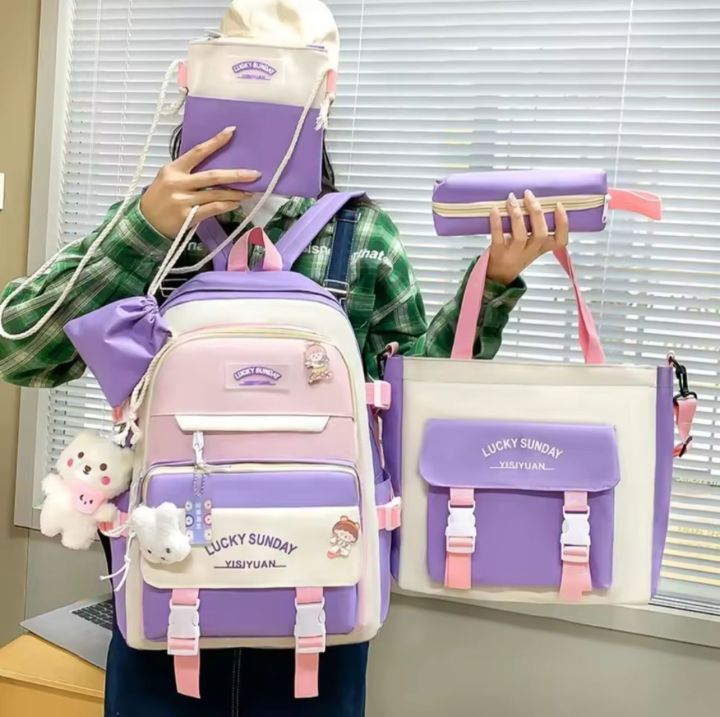 High%20Quality%20Bags%20For%20Girls5%20Piece%20Set%20Bags%20For%20Girls%20School%20Bags%20For%20LadiesBags%20For%20Girls%20CollegeBags%20For%20Girls%20UniversityCute%20Bags%20For%20GirlsStylish%20Bag%20For%20GirlsTravelling%20Bags%20For%20Ladies%20with%20Bunny%20-%20Image%202