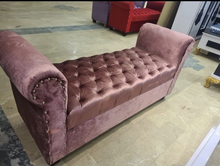 Multiple Settee Deewan 2 Seated | Velvet Fabric Tufted Seats