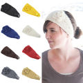 Headband Soft Sweet Knitted Flower Headband. 