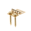 12pcs 1/12 Miniature Furniture Cabinet Closet Mini Hinges - Golden. 