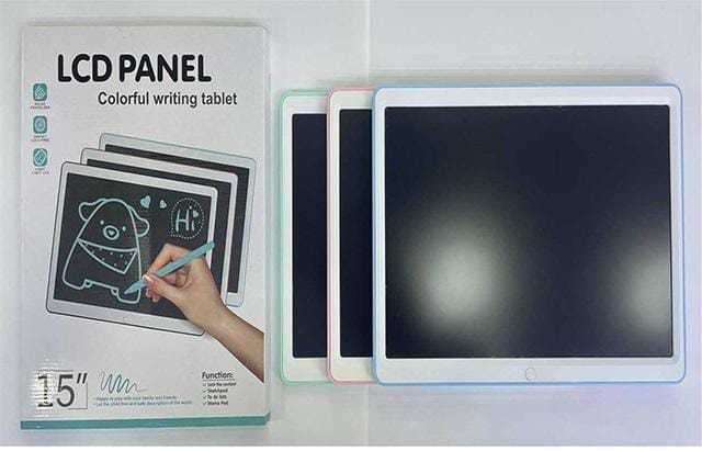LCD Writing Tablet  8.5'', 10", 12"  , 15"Writing Drawing Board Tablet Rewritten Pad Battery Powered