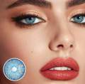 Color lens Eye Contact Lenses Dark Blue With Container + free water kit / disposable lenses / lense, eye lense / color lense / eye lenses for girls. 