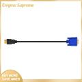Enigma- Hdmi-compatible to Vga Adapter Cable to Vga Adapter Cable for Hdtv Tv Video Converter 9.84ft Length 1080p Resolution Male to 15 Pin Connector Power Supply Included Hd-compatible Player. 