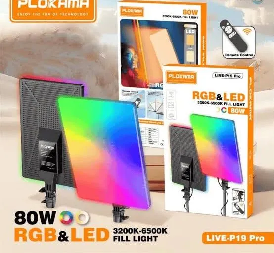 Plokama%20Live-P19%20Pro%20RGB%20LED%20Light%20Panel%20with%20Adjustable%20Stand%20%E2%80%93%20360%C2%B0%20Full-Color%20Dimmable%20Video%20Light%20for%20Photography,%20Live%20Streaming%20&%20Content%20Creation%20-%20Image%202