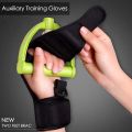 HAOEN Finger Splint Brace ability, Finger Gloves Brace Elderly Fist Stroke Hemiplegia Hand Training [Single Hand] - Black. 