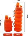 Silicone Collapsible Water Bottles Travel Sport Silicon Portable Foldable Water Bottle, At the same time the silicone seal is used to ensure that the seal does not leak. 