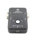 2 Port USB VGA KVM Switch Box For Mouse Keyboard Monitor Sharing Computer PC. 