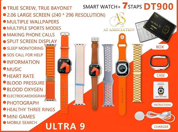 DT900%20ULTRA%20Smart%20Watch%207%20In%201%20Smart%20Watch%20Bluetooth%20Calling%20Sleep%20Health%20Monitoring%201.9,%202.2%20inch%20IPS%20Display%20Screen%20Smartwatch%20Pro%20Heart%20Rate%20Monitor%20Track%20Voice%20Assistant%20IOS%20&%20Android%20-%20Image%202