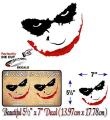 Sticker Street Legal Decals Joker FACE 7" (No Outline) Vinyl Decal Suicide Squad DC Skateboard Car JDM Harley Quinn Sticker (No Outline). 
