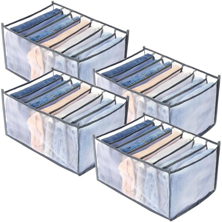 7%20Grids%20Washable%20Wardrobe%20Clothes%20Organizer,Jeans%20Compartment%20Storage%20Box,Foldable%20Closet%20Drawer%20Organizer%20-%20Image%209