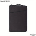 BAGSTREET Laptop Sleeve 13.3" - 14" - 15.6" Inches with Handle, Shock Proof, Water Proof Compatible with MacBook Air/Pro 13.3-14-15.6 Inch, Notebook Computer Polyester Protective Sleeve Case Carrying Bag with Accessory Pockets - Black. 