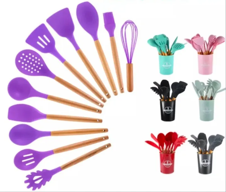 Wooden%20Handle%20Non-stick%20silicon%20spoon%20Set/%2012%20pieces%20-%20Image%206