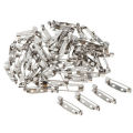 100\Pcs Base Pin for Badge, Safety Badge Pin Brooch Catch Bar Locking Pins Base Finding DIY Finding Jewelry. 