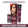 Olivia Hair Colour - Medium Mahogany Red Brown. 