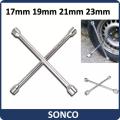 Heavy Duty Tyre Opener Cross Wrench Car Emergency Tyre Change SAE Lug Wrench 17mm, 19mm, 21mm, 23mm Cross Wrench Car Emergency TIRE Tyre Change SAE Lug Wrench 17mm 19mm 21mm 23mm (14 INCH) Emergency Tyre Change SAE Lug Wrench SUITABLE FOR POPULAR TOYOTA. 