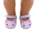 Doll Shoes 7 cm Cute Bow Cartoon Skull Mini Shoes For 18 Inch American 43cm Baby New Bron Dolls Girl Toy 1/3 BJD OG Doll Boots. 
