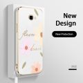 Flower Style Casing for Samsung Galaxy J4 Plus 2018 J4+ J415 2022 New Design Square Shape Phone Case Soft Plating Case Cover with Free Lanyard. 