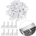 300 Pieces Clip For Ethernet Cable Rg6 Rg59 Cat5 Cat6 Rj45 7Mm White. 