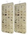 Jewelry Organizer 80 Pocket Jewelry Organizer Closet Organizer Hanging Storage Double Sided Jewelry Organizer hanging Jewelry Organizer Pockets Hanger Hanging Jewelry Organizer,Double Sided Storage with Hanger Pockets for Holding Necklace Bracelets Rings. 