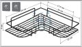 Kitchen Organizer Rack with Hooks - Wall-Mounted Metal Storage Shelf for Spices, Jars, and Utensils. 