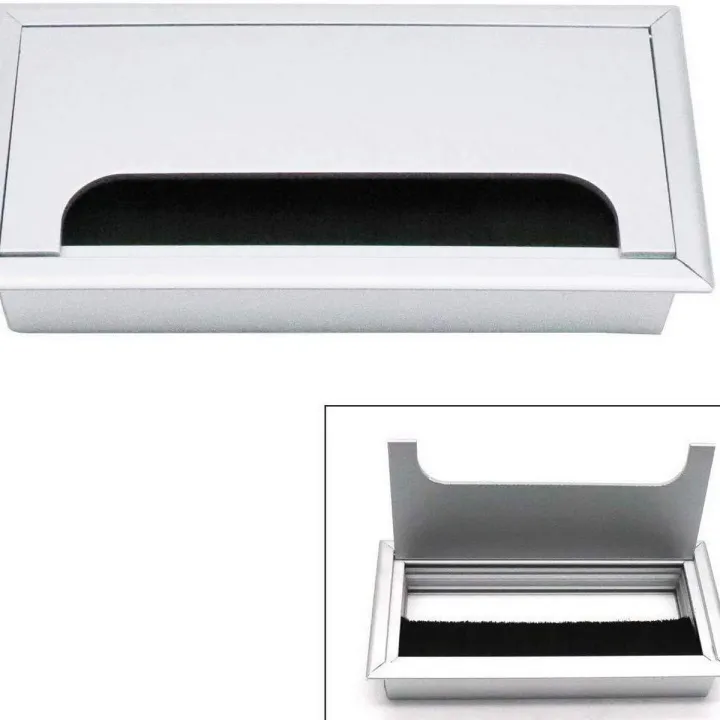 COMPUTER%20DESK%20OFFICE%20TABLE%20WIRE%20CAP%20/%20WIRE%20COVER%20ALUMINIUM%20RECTANGLE%206%20X%203%20-%20Image%204