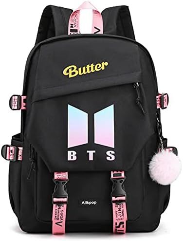 BTS girls bag High Quality Imported Multi-Functiona School and College nylon Girls Backpack 2024 fresh imported design