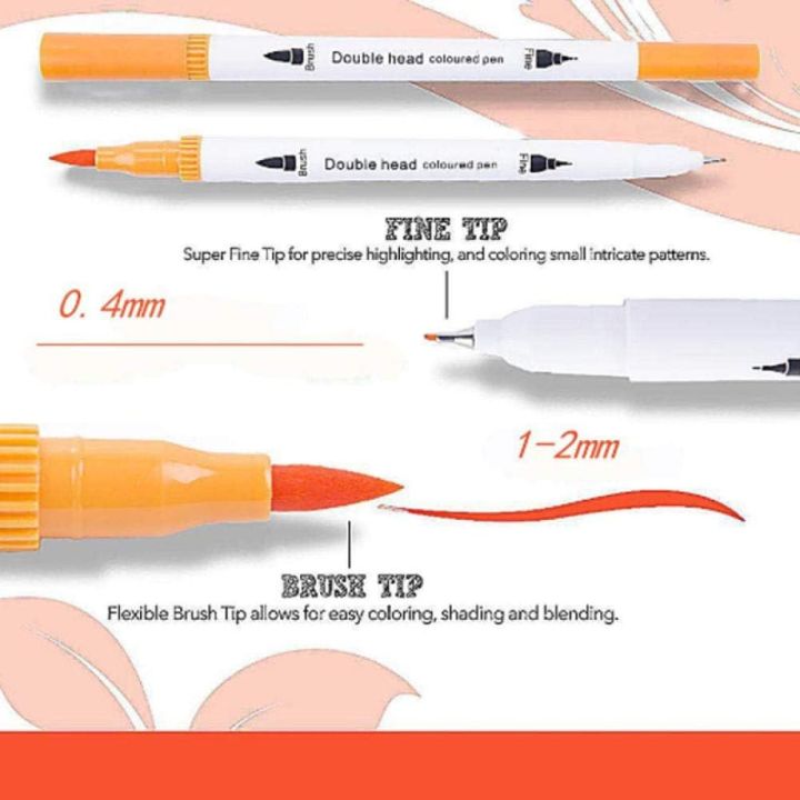Dual%20Tip%20Watercolor%20Pen%20Color%20Art%20Marker%20Brush%20Tip%20&%20Fine%20Tip%20-%20Image%205