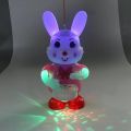Rabbit Dancing and Singing Electronic Bunny Playing Drum with LED Lights Perfect Musical Animal Toy Dancing Rabbit with Music Flashing Lights Dancing Toys for Kids. 