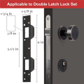 Door Strike Plate Reinforcement Plate - Front Door Security Devices Metal Plates Door Latch White Easy Install. 
