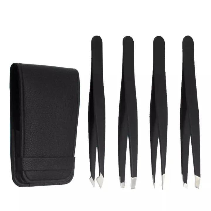 Professional%20Eye%20brow%20Tools%20Kit%20Set%20of%204PCS%20-%20%20Stainless%20Steel%20Tweezers/Makeup%20Scissors/Eyebrow%20Knife/Eyelash%20Brush/Tweezers%20Case%20-%20Image%209