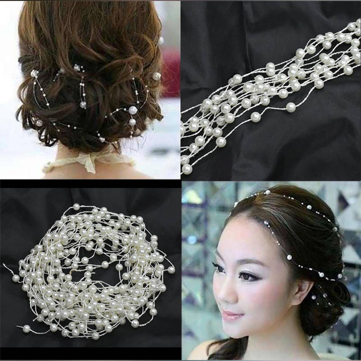 1pc%20White%20Pearl%20Studded%20Wedding%20Party%20Bridal%20Headpiece%20Tiara%20Headdress%20Hairband%20Headbands%20Hair%20Accessories%20Hairpins%20Hair%20Jewelry%20-%20Image%202
