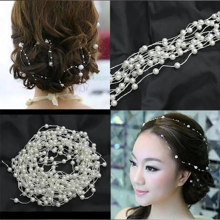 1pc%20White%20Pearl%20Studded%20Wedding%20Party%20Bridal%20Headpiece%20Tiara%20Headdress%20Hairband%20Headbands%20Hair%20Accessories%20Hairpins%20Hair%20Jewelry%20-%20Image%202