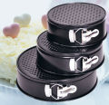 3 Piece Round Shape Nonstick Cake Baking Spring form Pan Mold Tray - 6,7,8 inch. 