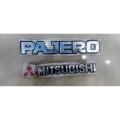 PAJERO & MITSUBSHI Emblem - 1 Piece - PAJERO & MITSUBSH Monogram. 