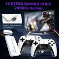 M15 Game Stick 4K Video Game Console Retro Classic Games 2.4G Double Wireless Controller for PS1/GBA/SNES. 