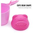 Baby Bath Mug Cartoon baby shower cap baby shampoo cup child bathing baby bath spoon child shampoo cup child bath baby bath shower mug KS. 