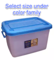 Multipurpose Rolling Storage Organizer Box with Lid, Multi-Size Container for Kitchen, Toys, and Outdoor Use. 
