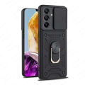 Samung S 24 FE S24FE Case Push Pull Camera Protection Cover For Samsung Galaxy S24 FE 5G Magnetic Holder Ring Shockproof Coque. 