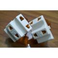 Travel Adapter, Brass Multi 2 Pin plug, 3 outlet sockets of 2 pin, Multi Adapter, Multi Travel Adapter, 2 Pin Plug Adapter. 