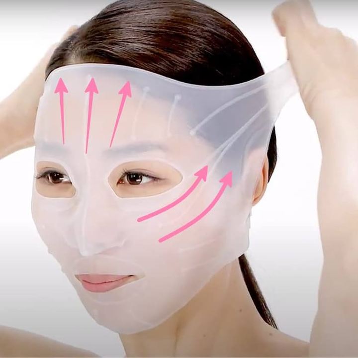 Face Slimming Mask Reusable Moisturizing Silicone Face Cover Beauty Shaper Shape Chin Forehead Lips