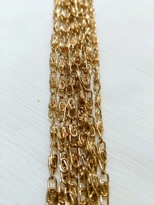 115%20cm%20/45%20Inches%20Chain%20for%20Crafting,%20Handmade%20Jewelry%20Making,%20DIY%20%7C%20KC%20Gold-Plated%20Swirl%20Link%20%7C%20Purse%20Clutches%20Cross%20Body%20Bags%20Chain%20-%20Image%202