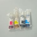 Refill Ink 003 for Epson EcoTank Printers - Four Colors, 70ml Each (Cyan, Magenta, Yellow, Black) for Epson L3110, L3150, L3210, and More. 