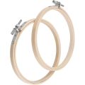 🧵 Super Strong Wooden Embroidery Hoop Frame | Premium Bamboo Cross Stitch Ring | Adjustable Round Needlecraft Sewing Tool for Hand Embroidery, Fabric Crafts & DIY Décor 🎨. 