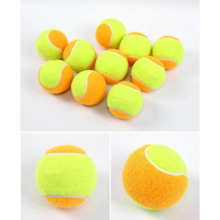Pack of 6 / Pressurized Tennis Ball Polyester Orange Training Balls  Quality Rebound ball