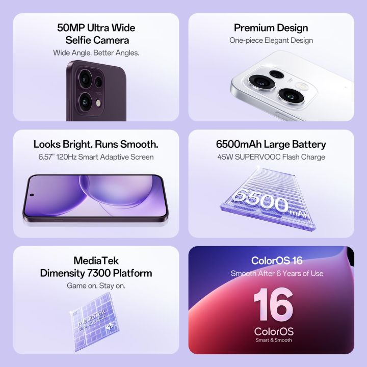 New%20Launch:%20OPPO%20Reno16%20F%20%7C%208GB%20RAM%20+%20256GB%20ROM%20(Get%20Free%20Gift%20Earbuds)%20-%20Image%202