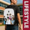 BTS Bag for Army Bangtan Boys Kpop Members BT21 Digital Printed Backpack at CustomizeGiftsPK. 