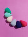 Pack of 1, 2, 6, and 12/24 makeup sponge sets, facial puffs for foundation application, and beauty blender sponges. 