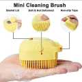 FRAKIN Silicone Bath And Body Shower Brush With Soap Dispenser Baby Bath Scrubber Ultra Soft Silicone Bath & Shower Brush Silicone Body Brush Massage Bath Brush Shower Scrubber. 