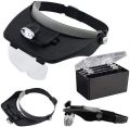 Light Head Magnifying With Led Sharp Light Headband Illuminated Visor Magnifying Glasses Loupe With 4 Lens Repair Mobile Laptop Circuits Micro Electric Appliances. 